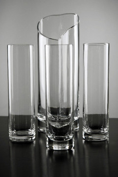 Glass vases range in price from $3.50 to $25.00 each
